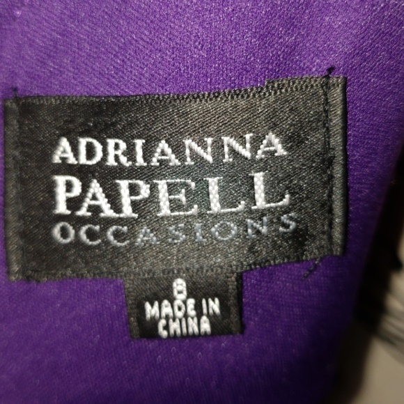 EUC Adrianna Papell Occasions Purple Formal Gown - Picture 8 of 8